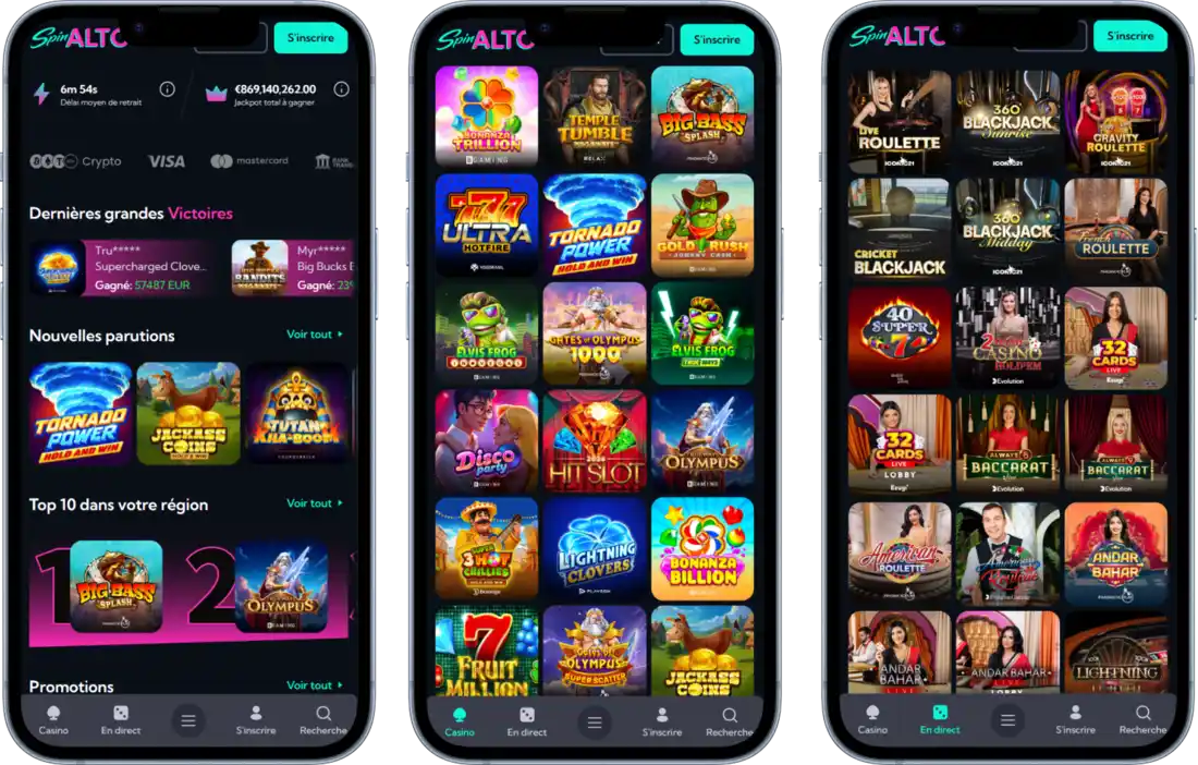 Casino Spinalto sur mobile