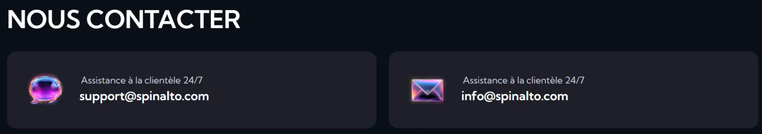 Casino Spinalto Support client